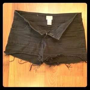 Mossimo Supply Co. black denim shorts